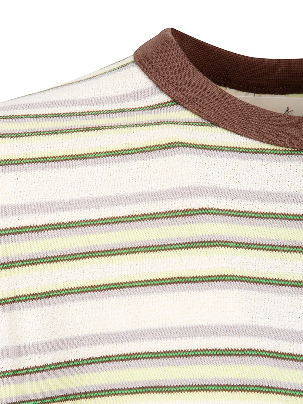  Brain Dead Striped T-shirt - Neutrals 