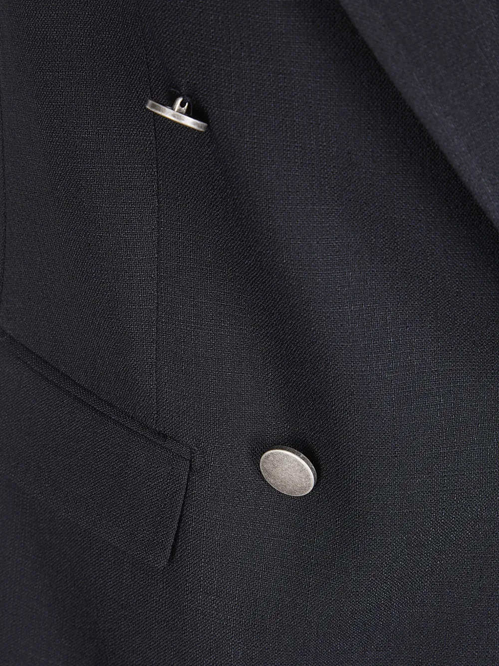 Tagliatore Bernice gilet met dubbele rij knopen Zwart