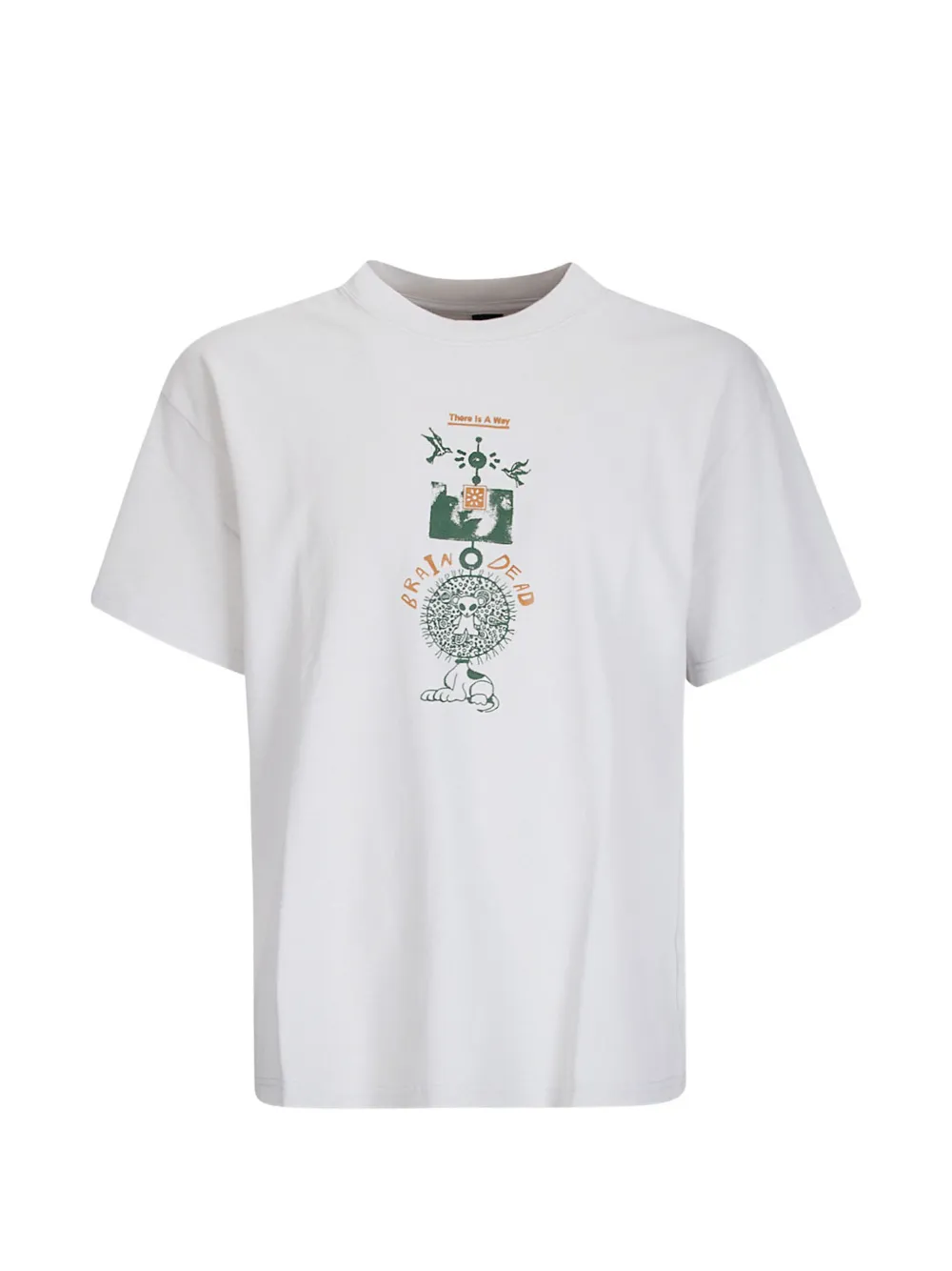 Brain Dead There Is A Way graphic-print T-shirt - Bianco