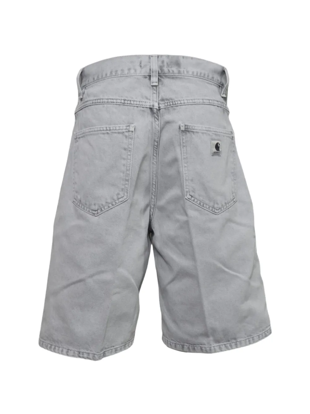 Carhartt WIP Denim shorts met logopatch Grijs