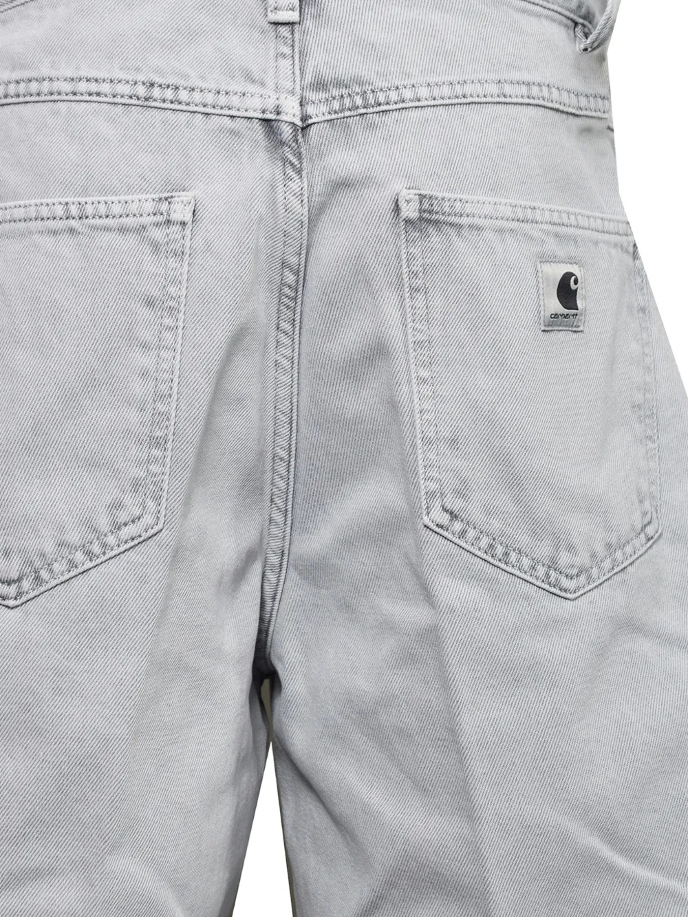 Carhartt WIP Denim shorts met logopatch Grijs