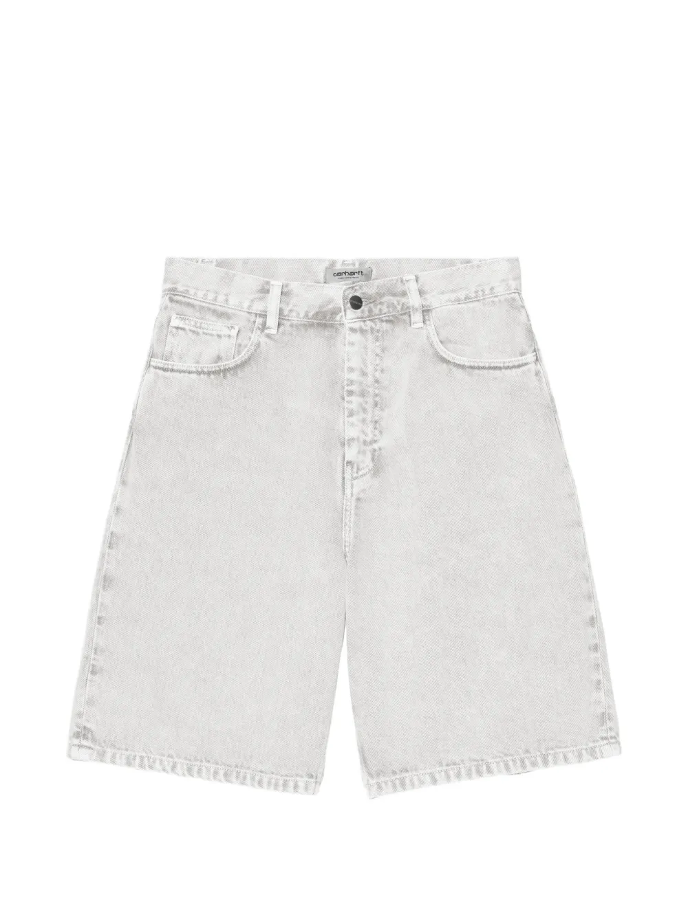 Carhartt WIP Denim shorts met logopatch Grijs