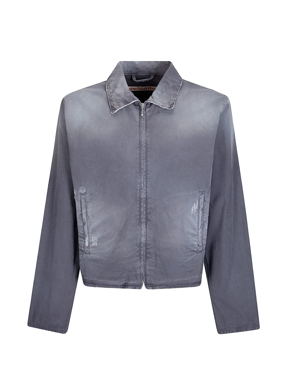 Stockholm Surfboard Club Phil distressed-effect denim jacket - Grigio