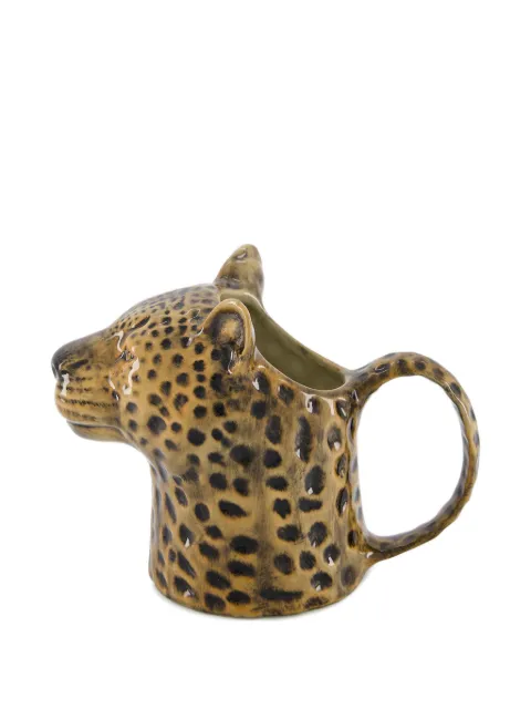 Quail Ceramics pichet tête de léopard