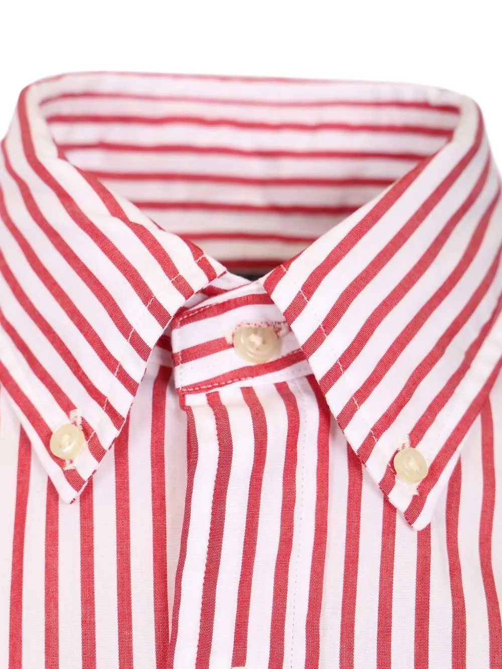 Polo Ralph Lauren Gestreept katoenen overhemd Rood