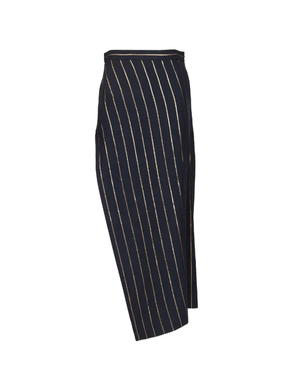 Vivienne Westwood Striped Button Skirt in Blue