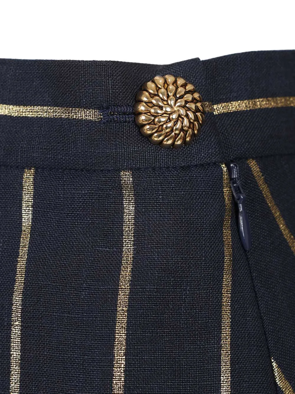 Vivienne Westwood Gestreepte rok met knopen Blauw