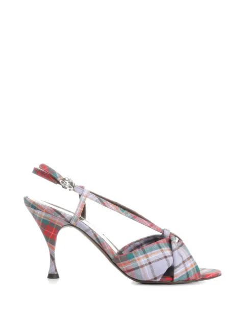 Vivienne Westwood Sandália Marilyn xadrez com nó