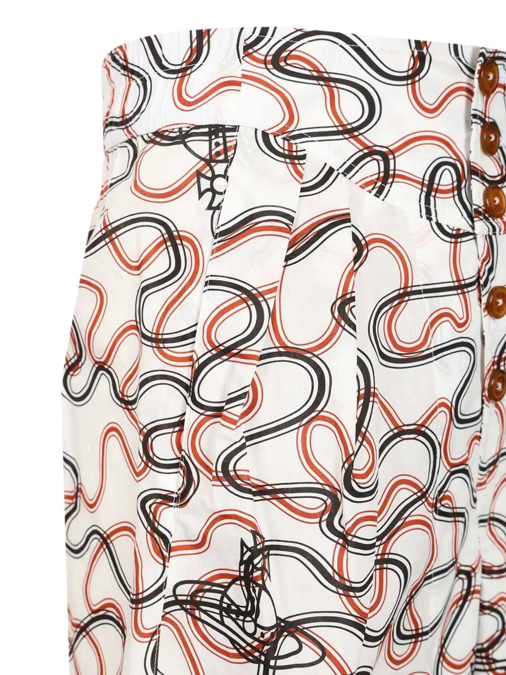 Vivienne Westwood Bermuda shorts met print Wit