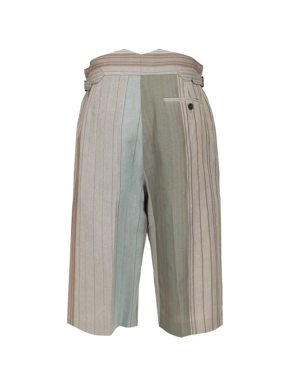 Vivienne Westwood Gestreepte shorts met gesp Beige