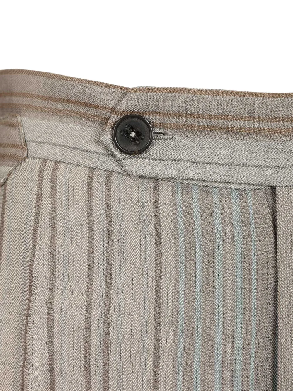 Vivienne Westwood Gestreepte shorts met gesp Beige