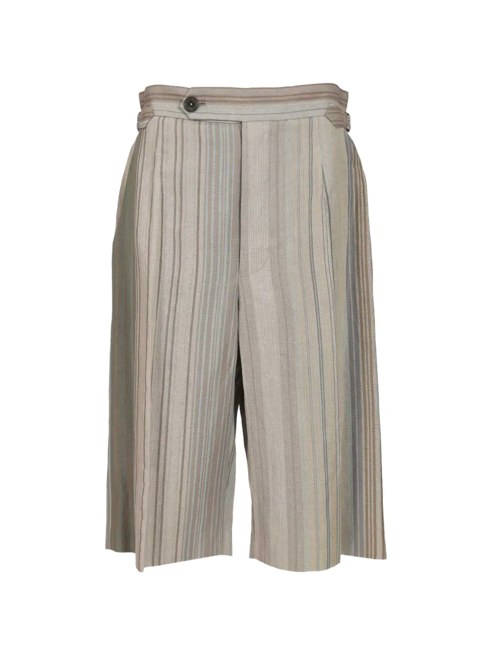 Vivienne Westwood striped buckle shorts - Neutrals