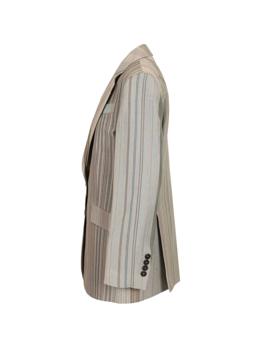  Vivienne Westwood Striped Buttoned Jacket - Neutrals 