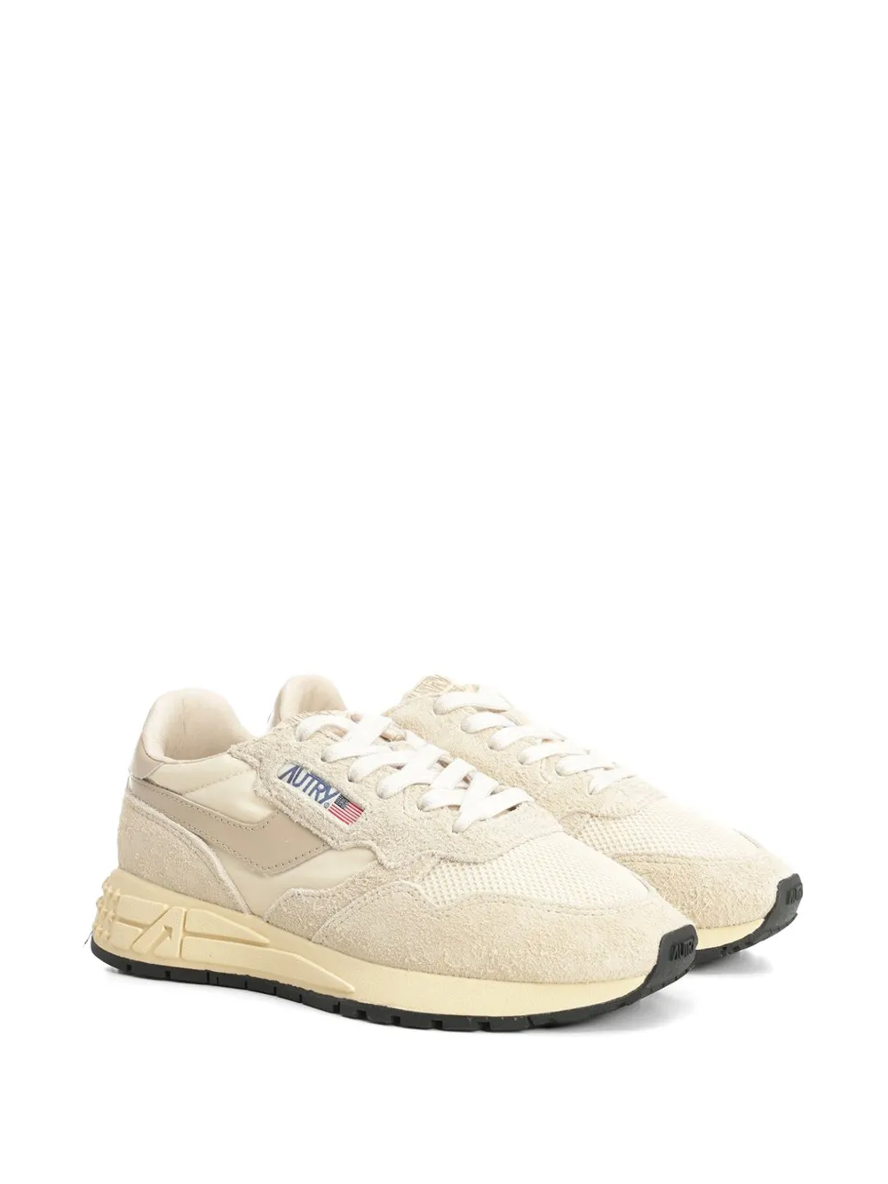 Autry Reelwind suede panelled sneakers Beige