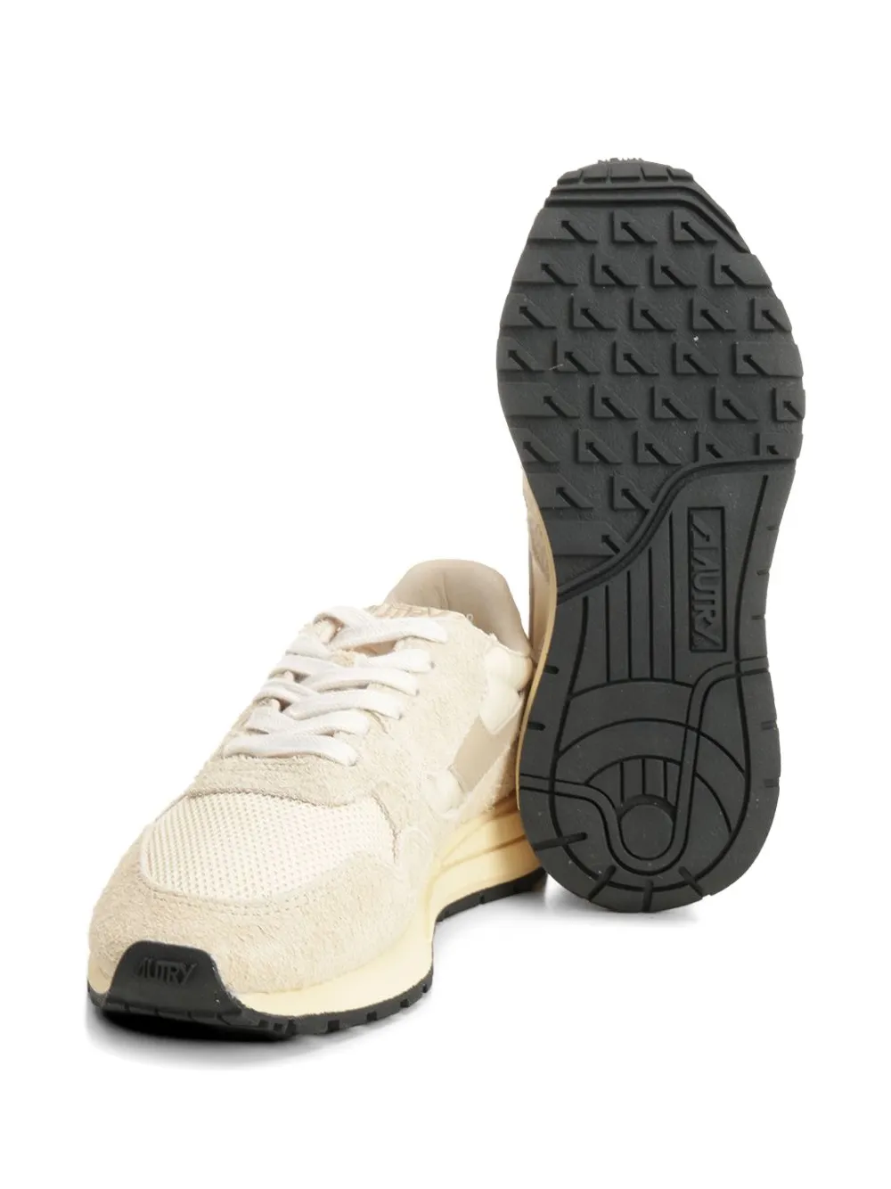 Autry Reelwind suede panelled sneakers Beige