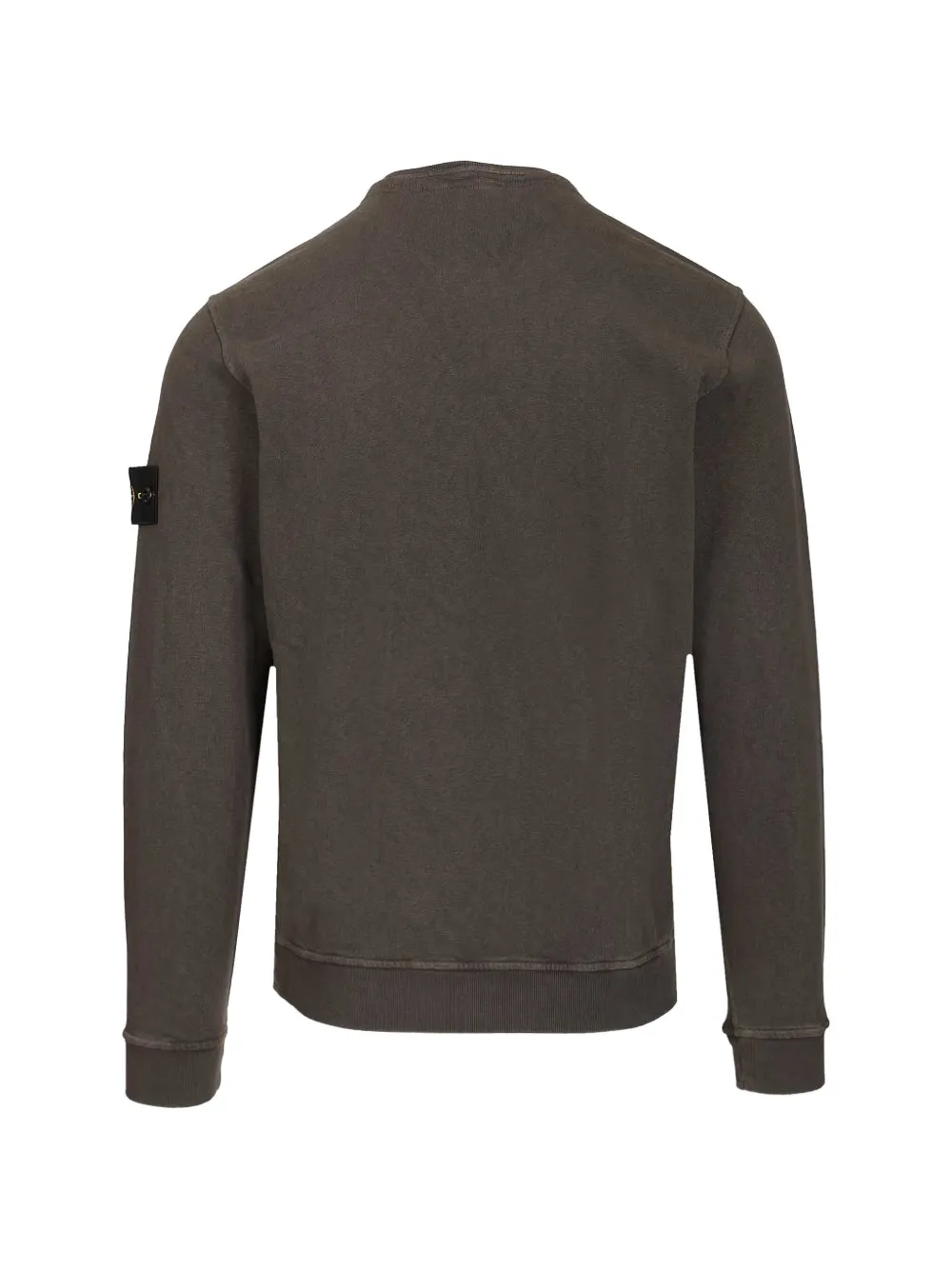 crewneck badge cotton sweatshirt