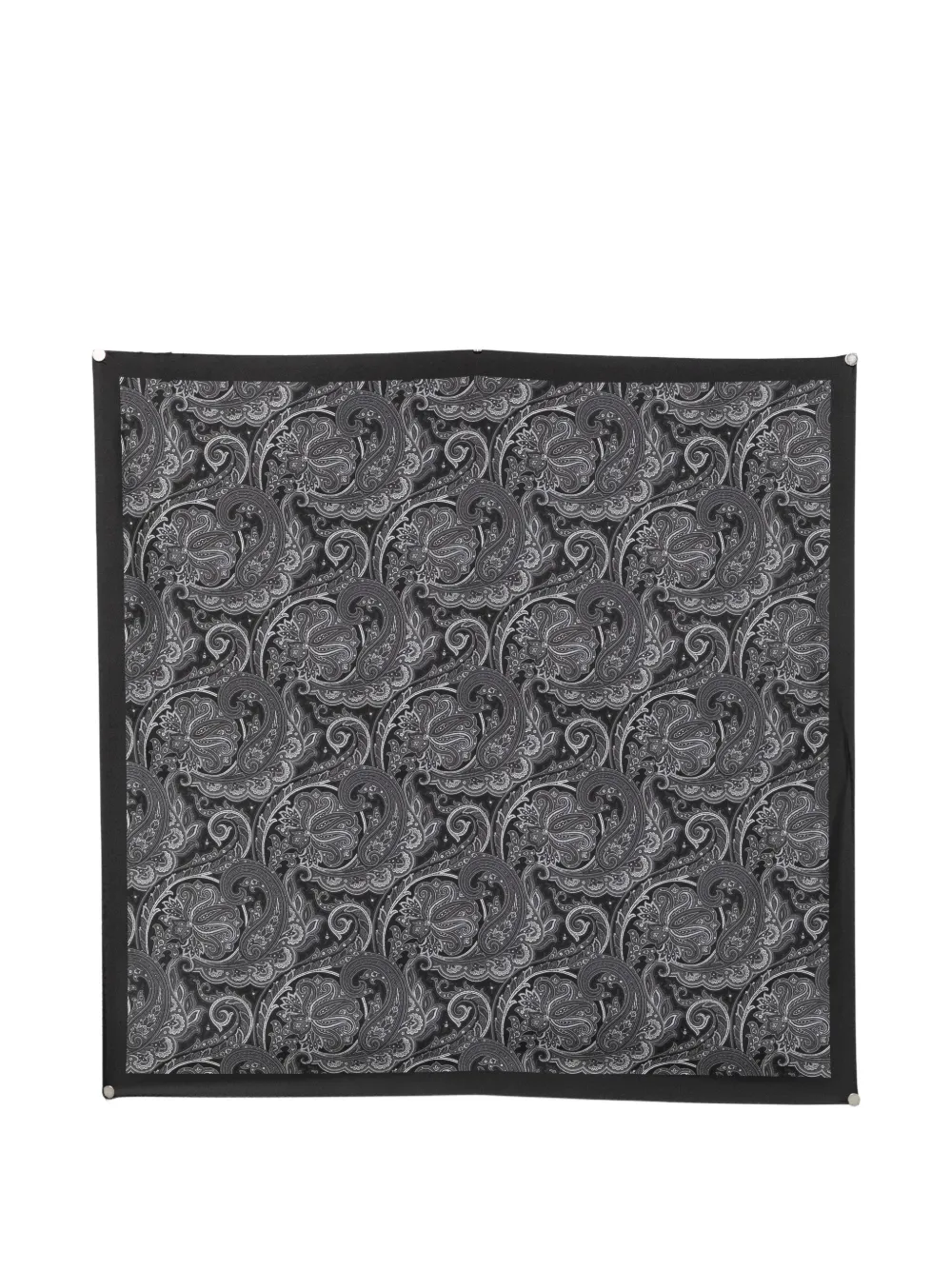 Gabriele Pasini paisley-print silk scarf - Nero