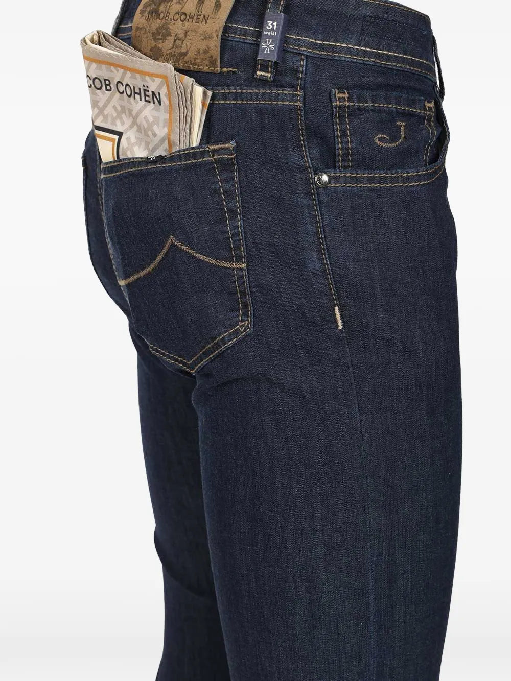  Jacob Cohën Vaqueros Slim Con Cinco Bolsillos - Azul 