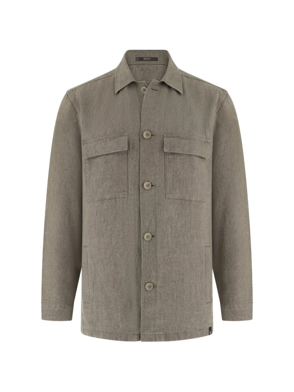 Boggi Milano Giacca-camicia con tasche - Verde