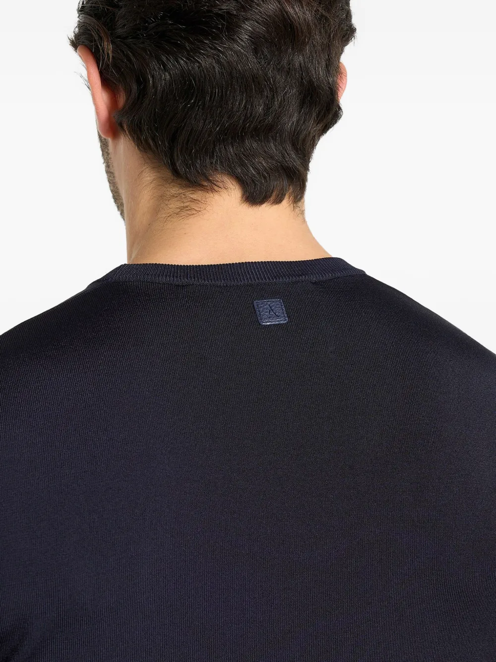 Manière De Voir TS010 gebreid T-shirt Blauw