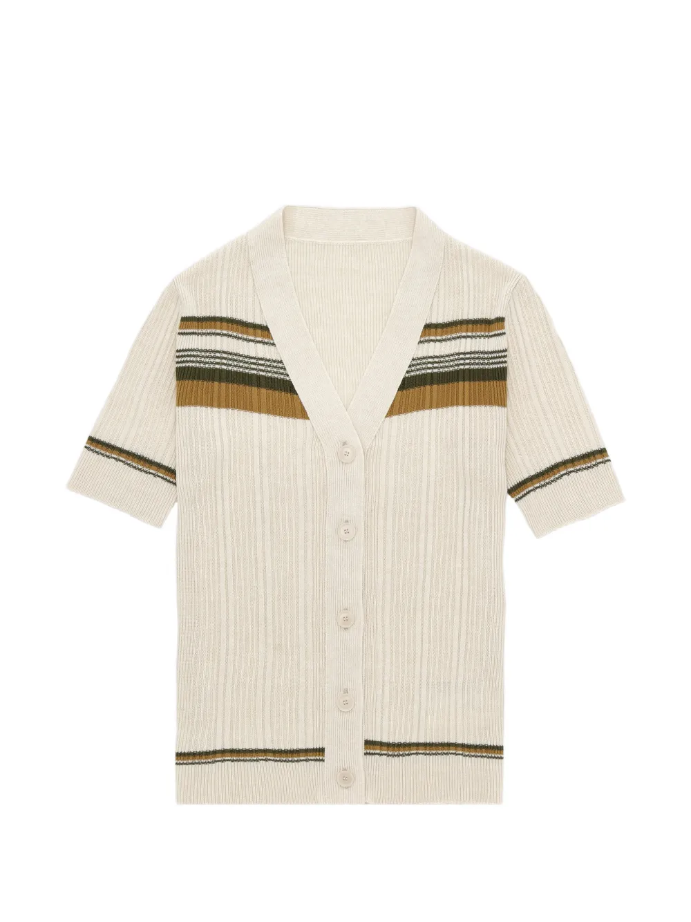 Fortela striped button shirt - Neutrals