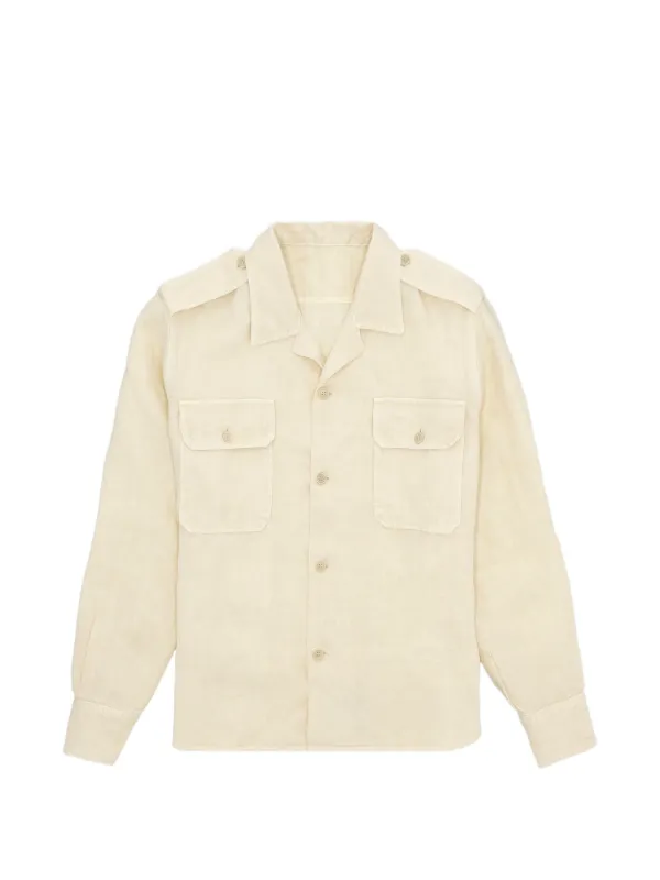 Fortela Flap-pocket Shirt in Neutrals