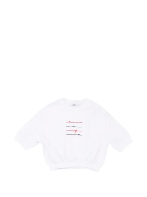 MSGM Kids crop T-shirt