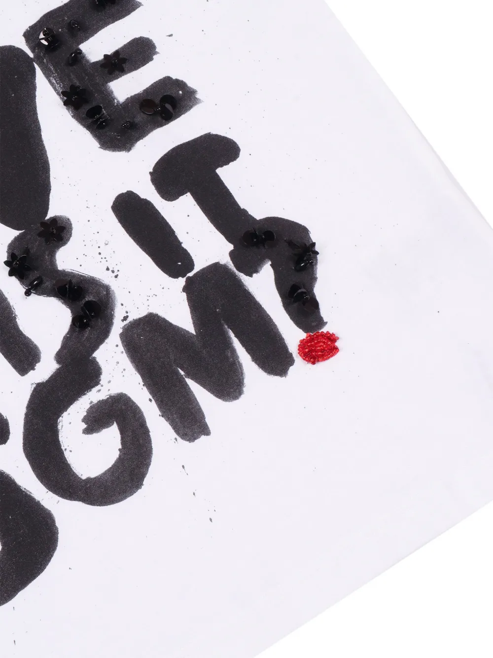 MSGM Kids Grafisch T-shirt Wit