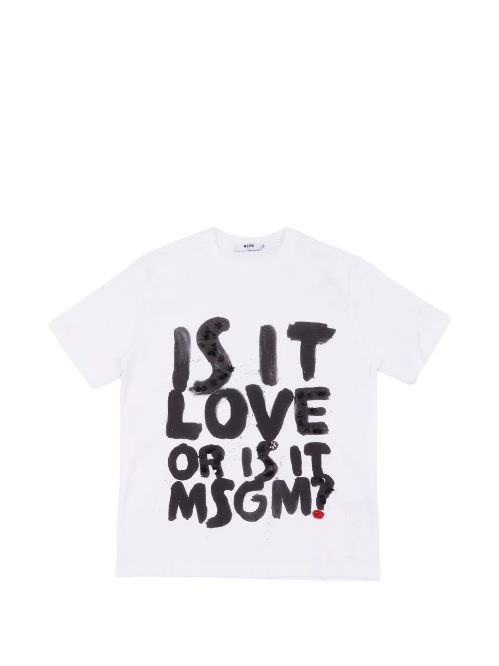 MSGM Kids graphic T-shirt - Bianco