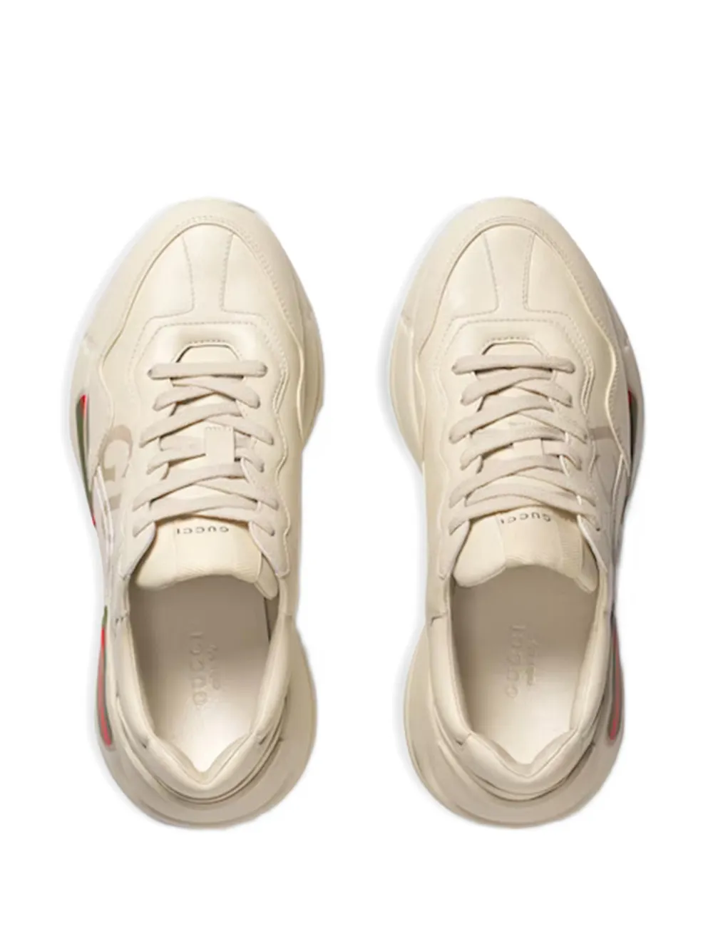 Gucci Rhyton logo sneakers Beige
