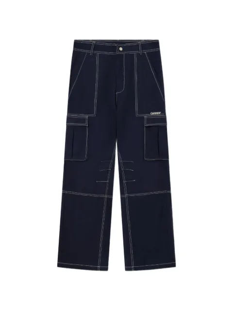 Carrer Bay contrast-stitch cargo trousers
