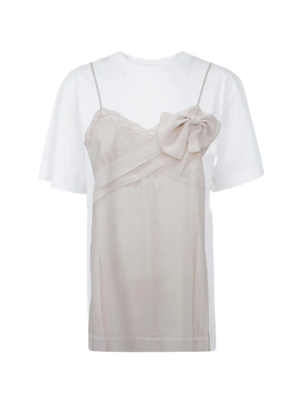 Simone Rocha bow sash T-shirt - Bianco