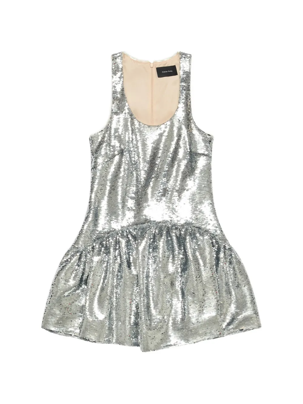 Simone Rocha sequin-embellished mini dress - Argento