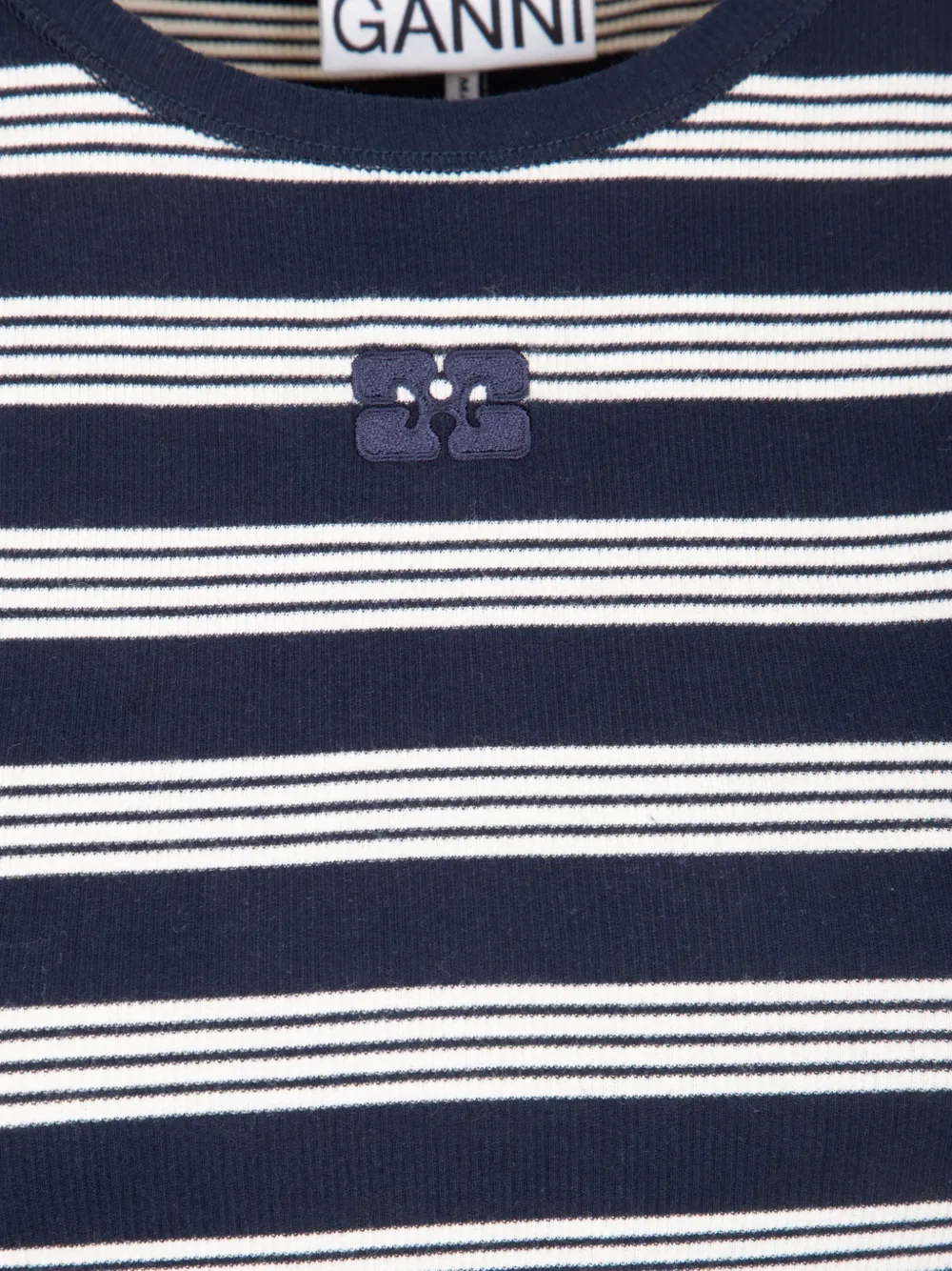  Ganni Striped Tank Top - Blue 