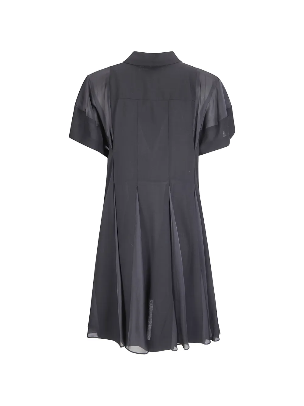sacai Wollen mini-jurk met zak Grijs
