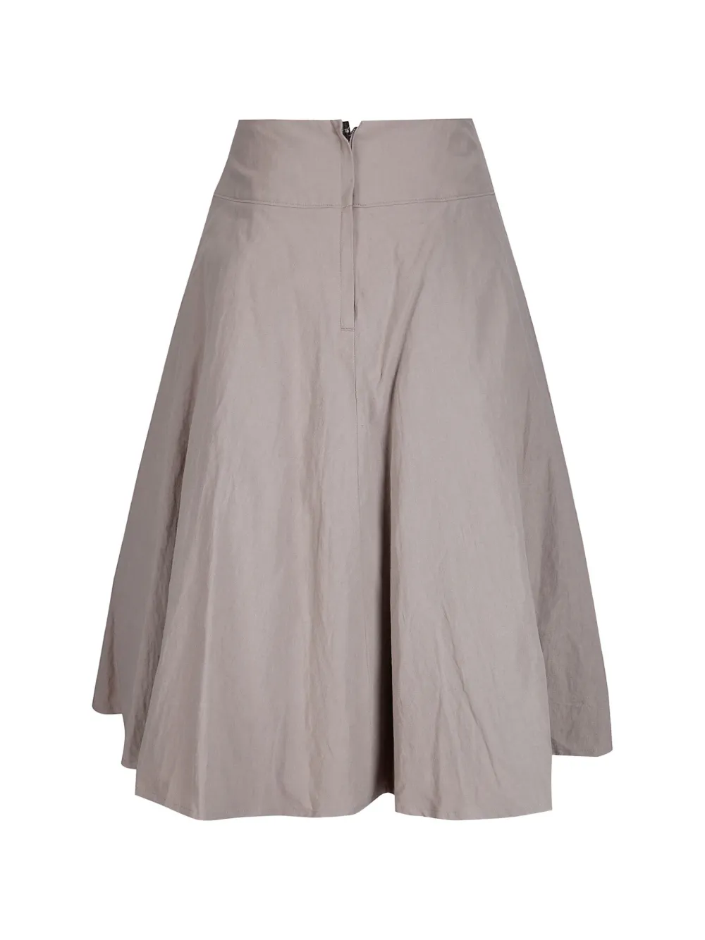  Yohji Yamamoto C/li Poplin Midi Skirt - Neutrals 