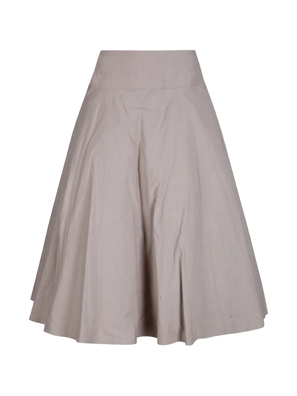 Yohji Yamamoto C/Li poplin midi skirt - Toni neutri
