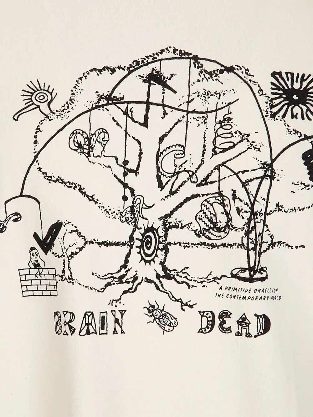  Brain Dead Oracle Graphic-print T-shirt - Neutrals 