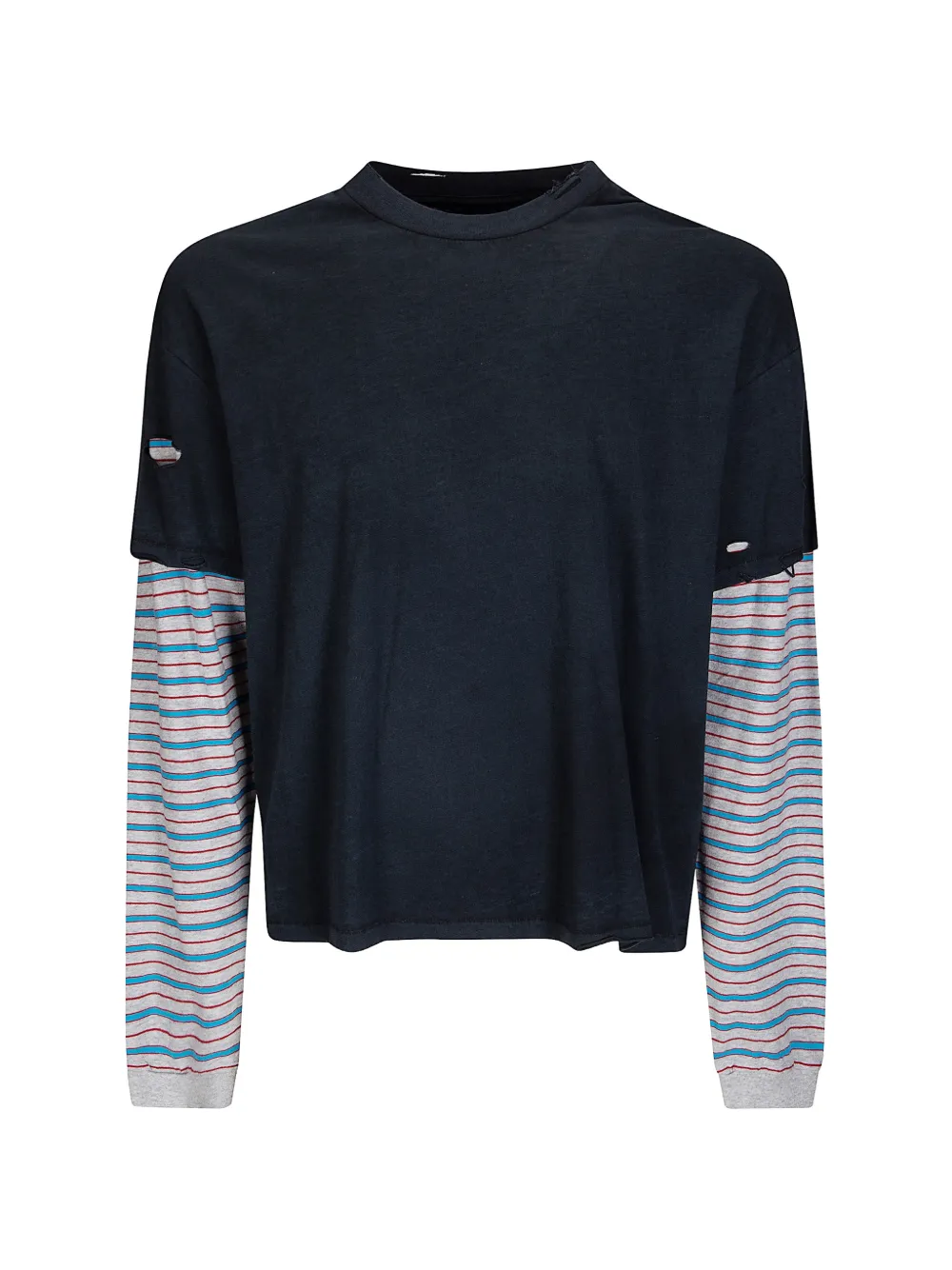 Stockholm Surfboard Club striped layered T-shirt - Nero