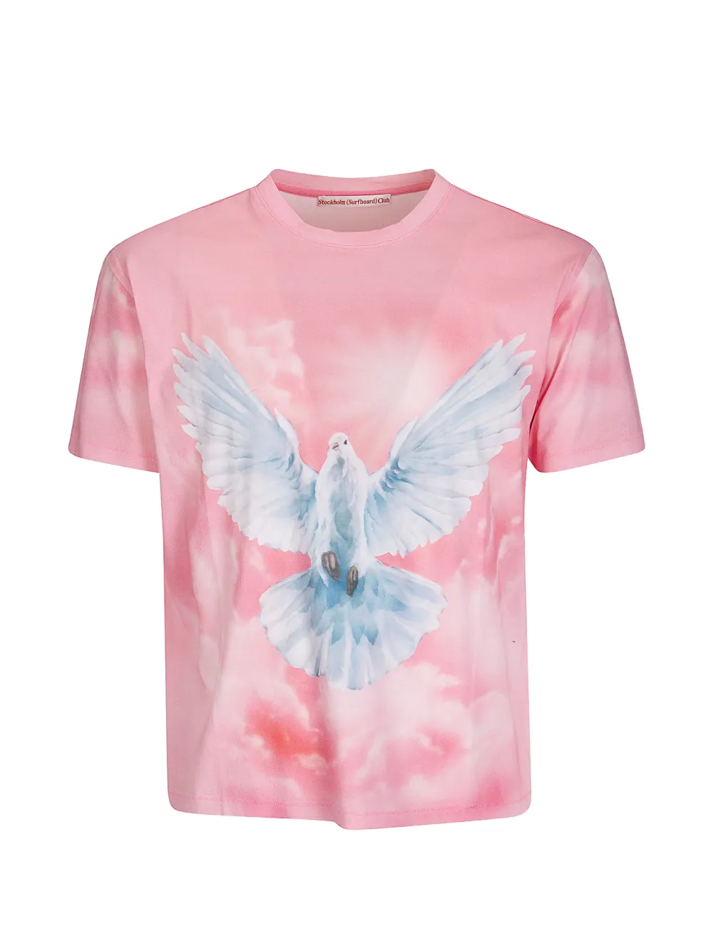 Stockholm Surfboard Club Franz dove-print T-shirt - Rosa