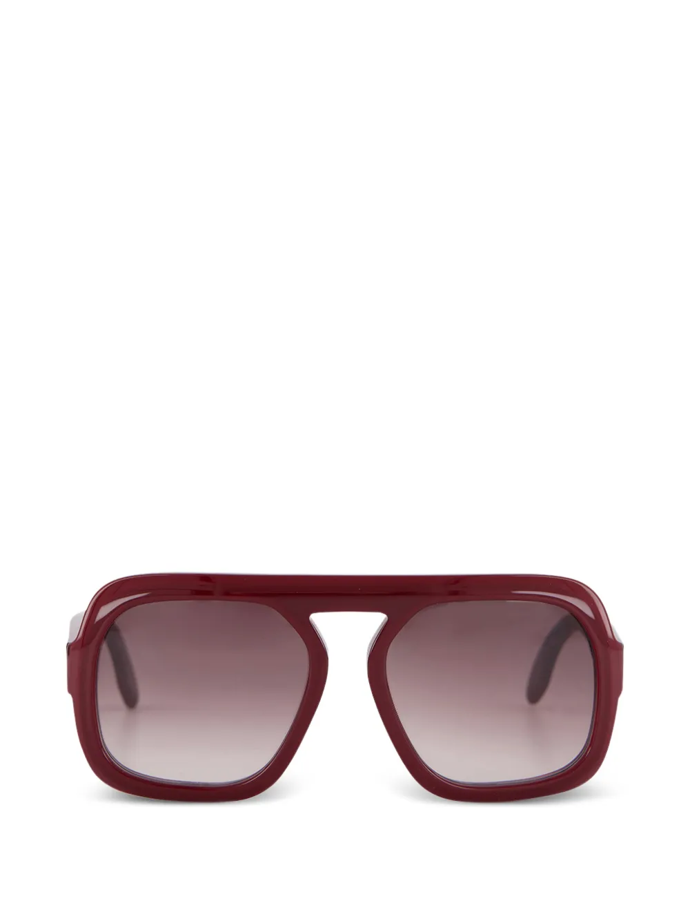 Emmanuelle Khanh ssquare-frame sunglasses - Rosso