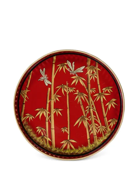 Les-Ottomans bandeja Flora pintado a mano