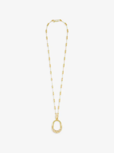 Aurelie Bidermann Diana oval-pendent necklace