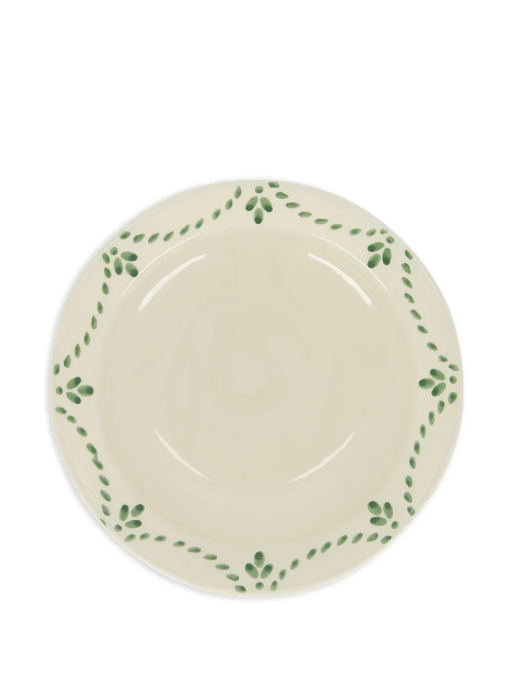 HOUSE OF CAPRICORN Viana leaf-shape stoneware plate - Nude