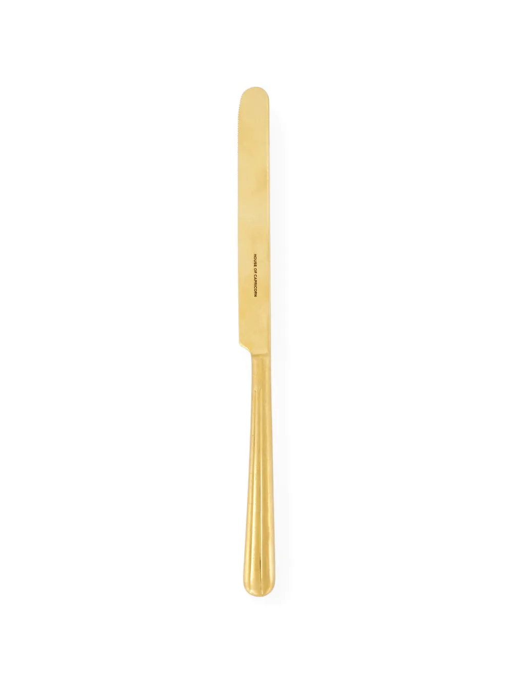 HOUSE OF CAPRICORN stainless-steel dessert knife - Gold