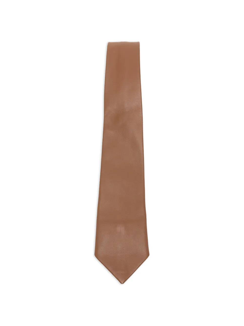Sunflower leather tie - Marrone