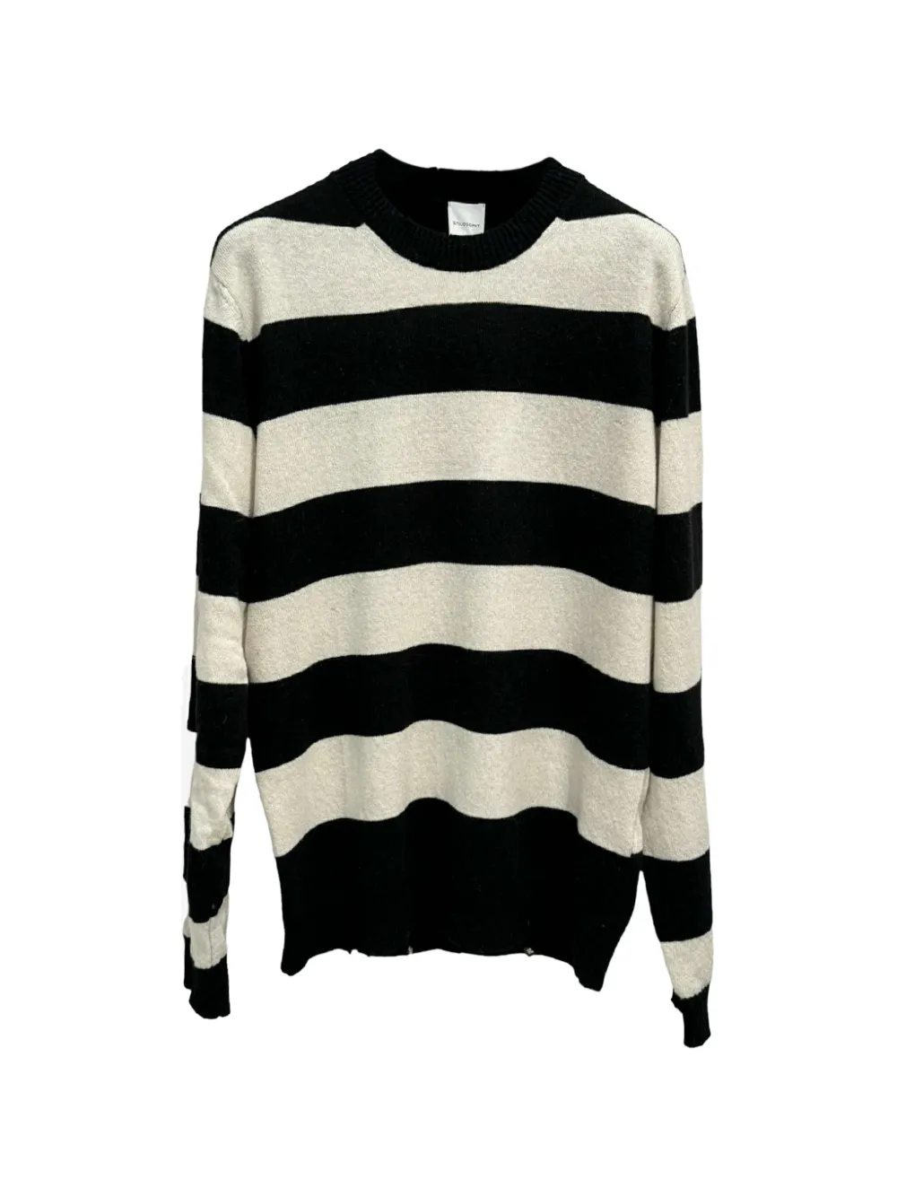 Philosophy Di Lorenzo Serafini striped crew neck sweater - Nero
