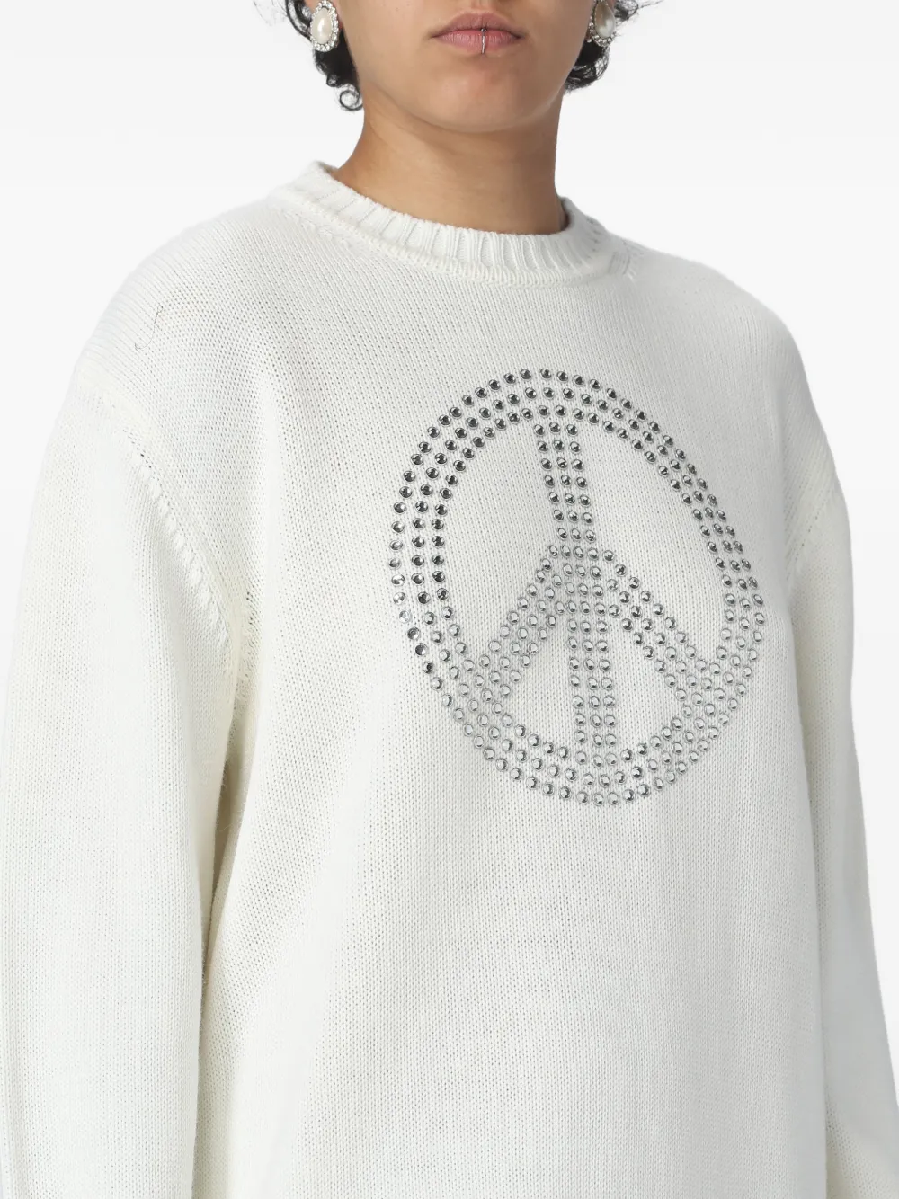 MOSCHINO JEANS Verfraaide jurk Beige