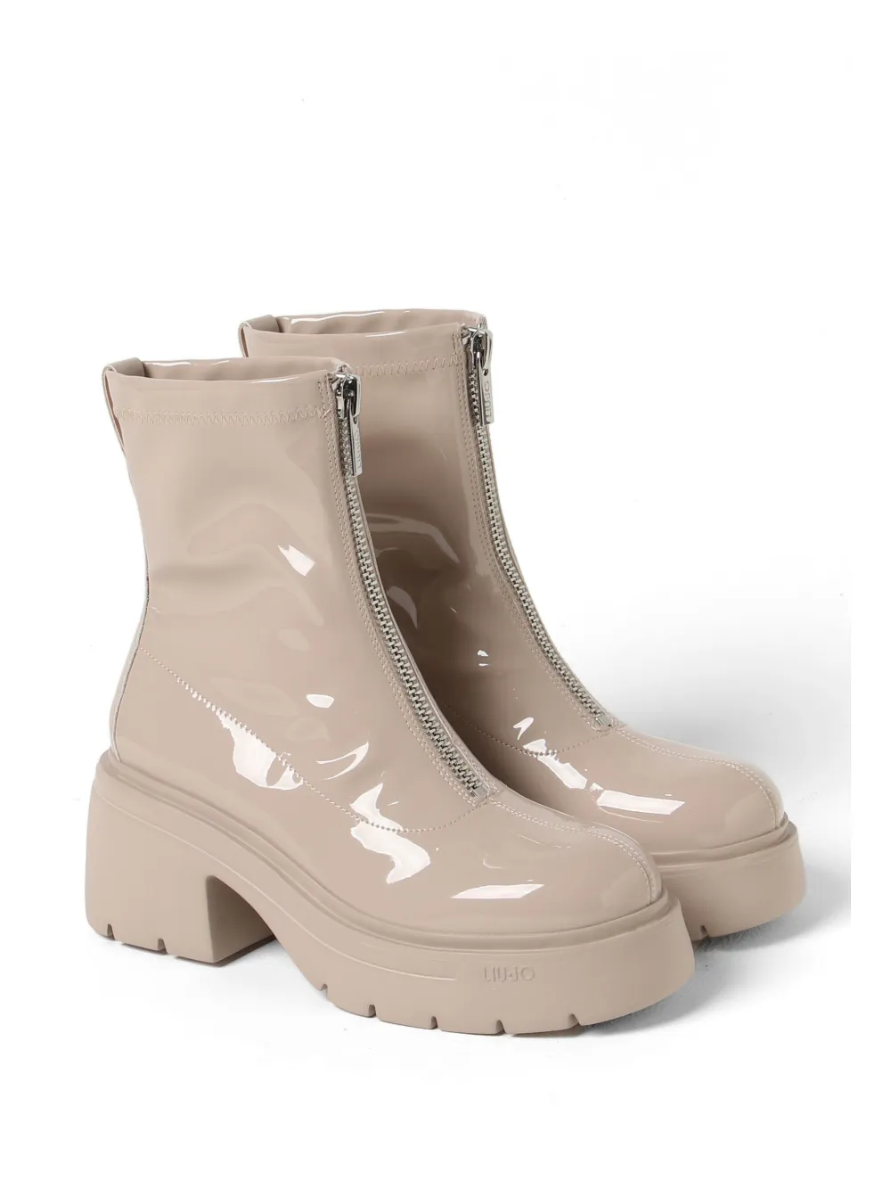 LIU JO Carrie 26 zip platform boots Beige