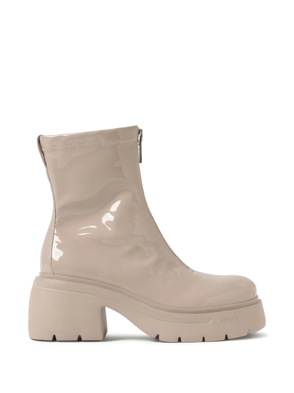 LIU JO Carrie 26 zip platform boots - Nude